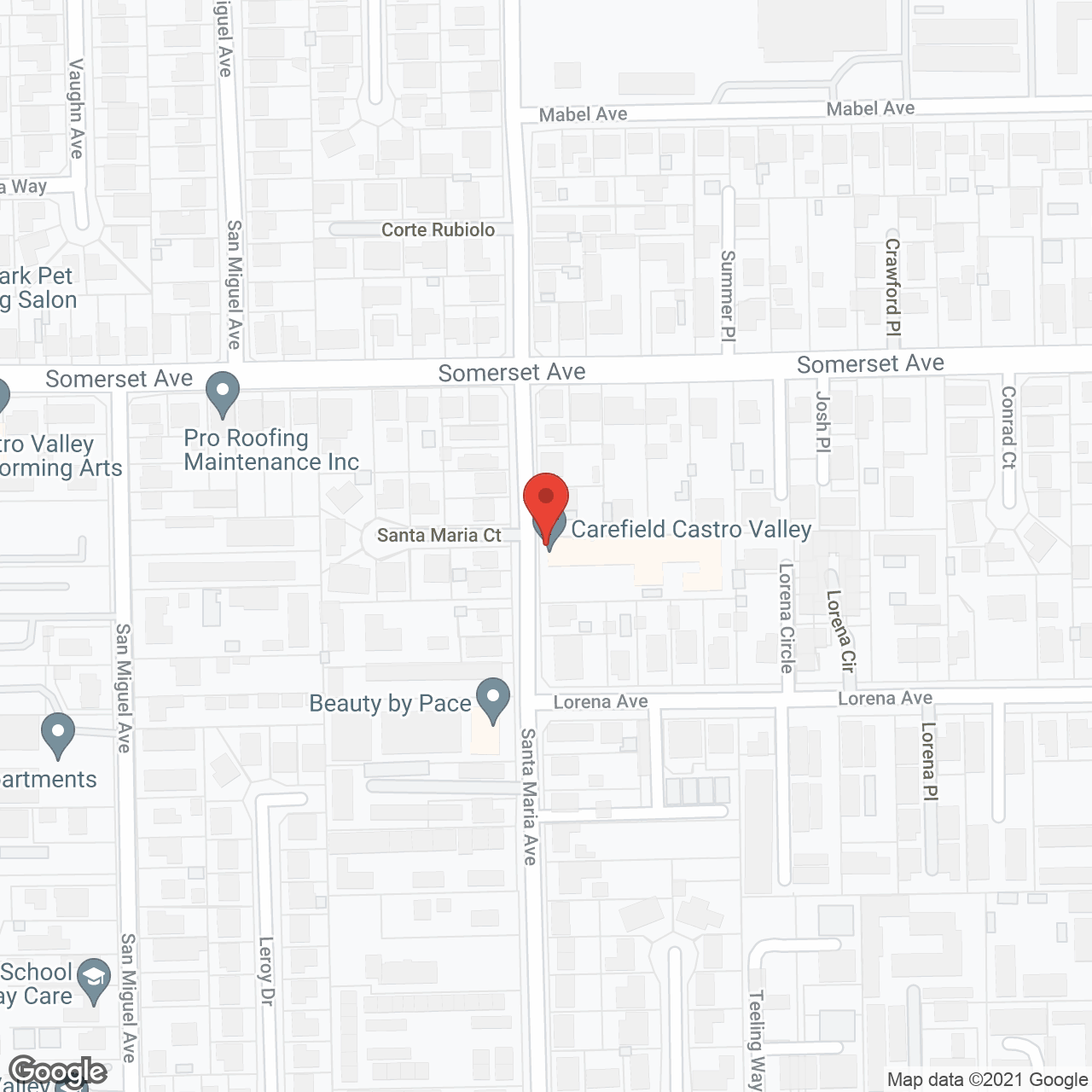 Carefield Castro Valley Assisted Living & Memory Care in google map