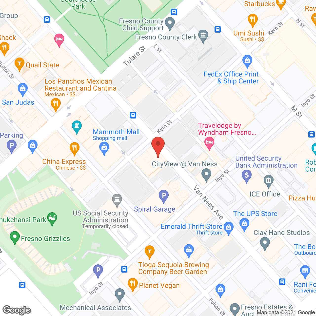 The Californian in google map