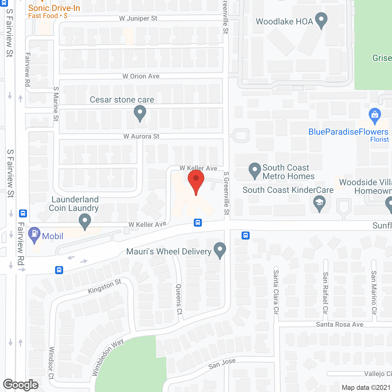 Crescent Landing at Santa Ana Memory Care in google map