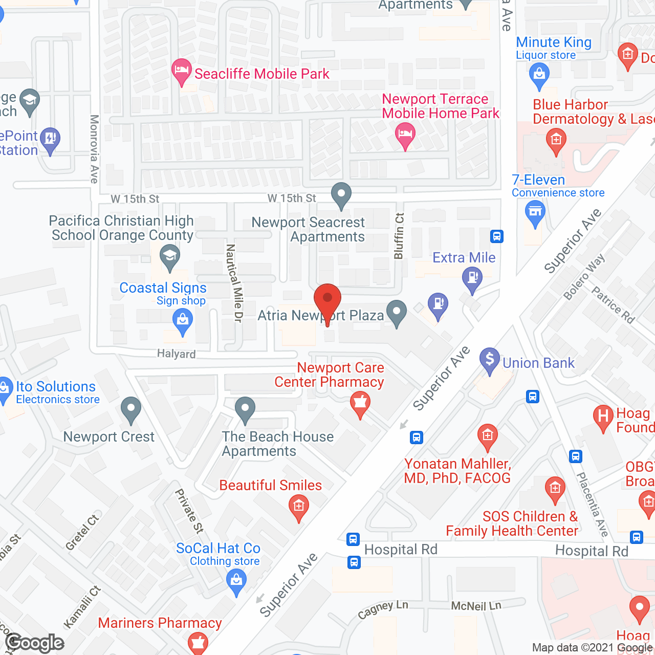 Atria Newport Plaza in google map