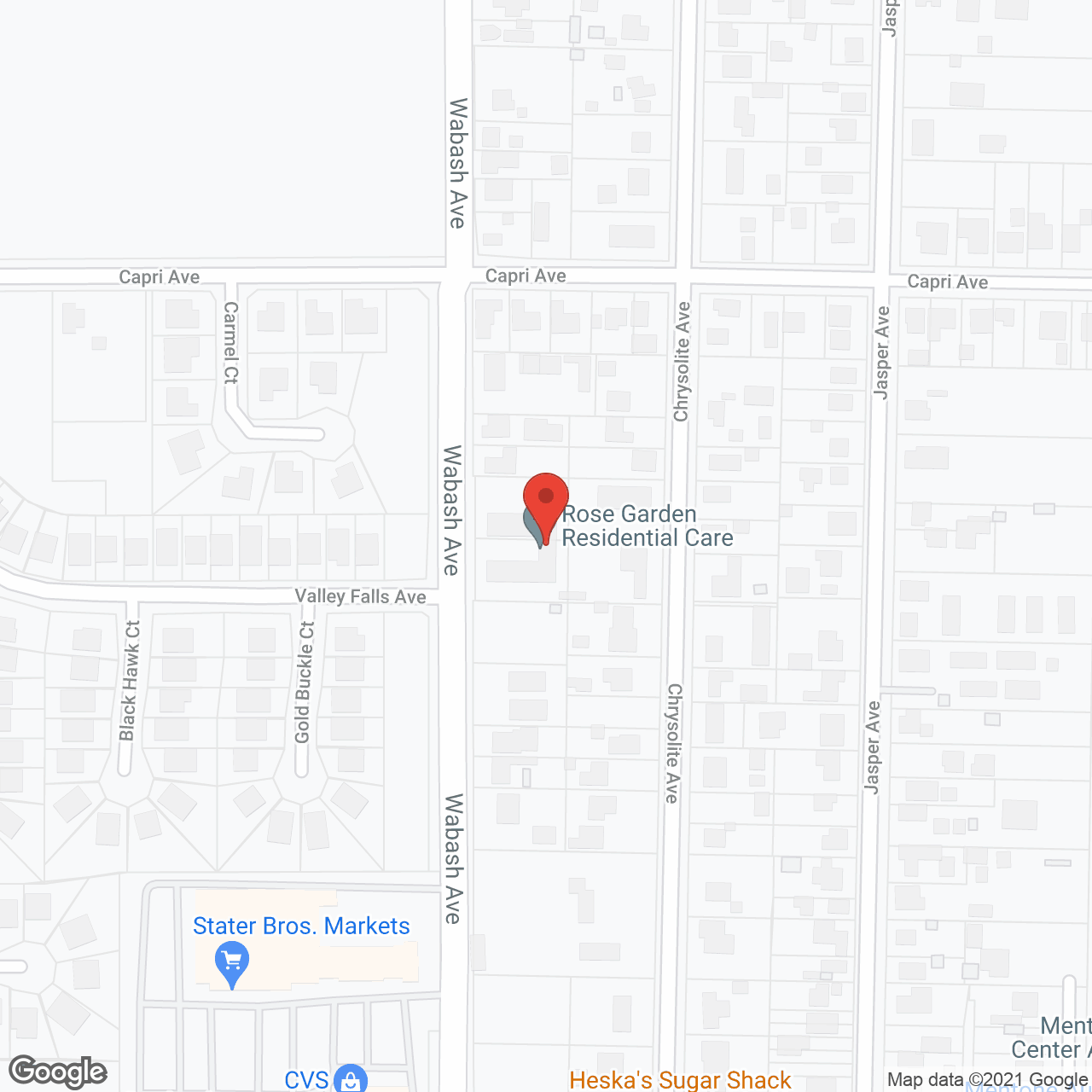 Rose Garden Residential Care in google map
