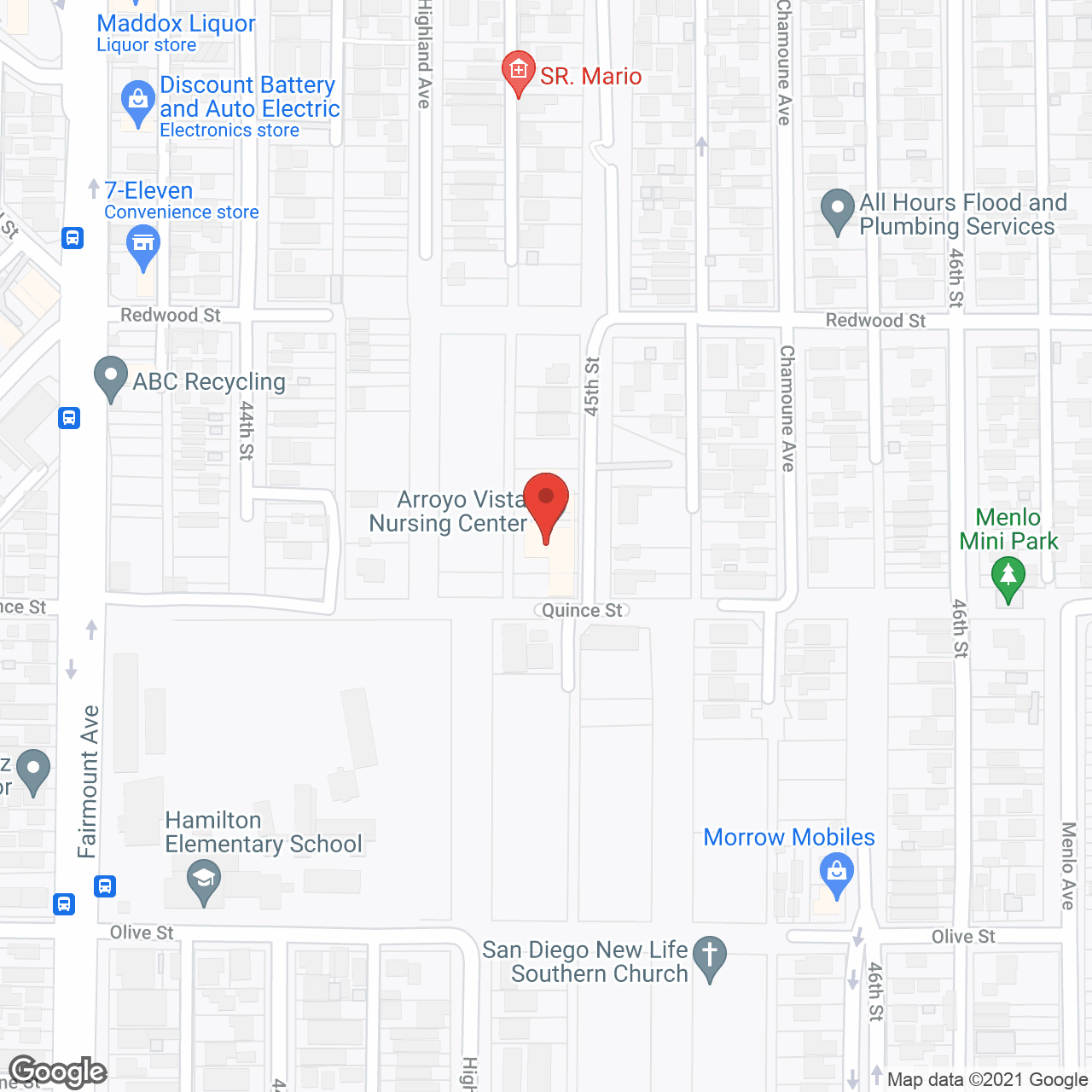 Arroyo Vista Nursing Center in google map