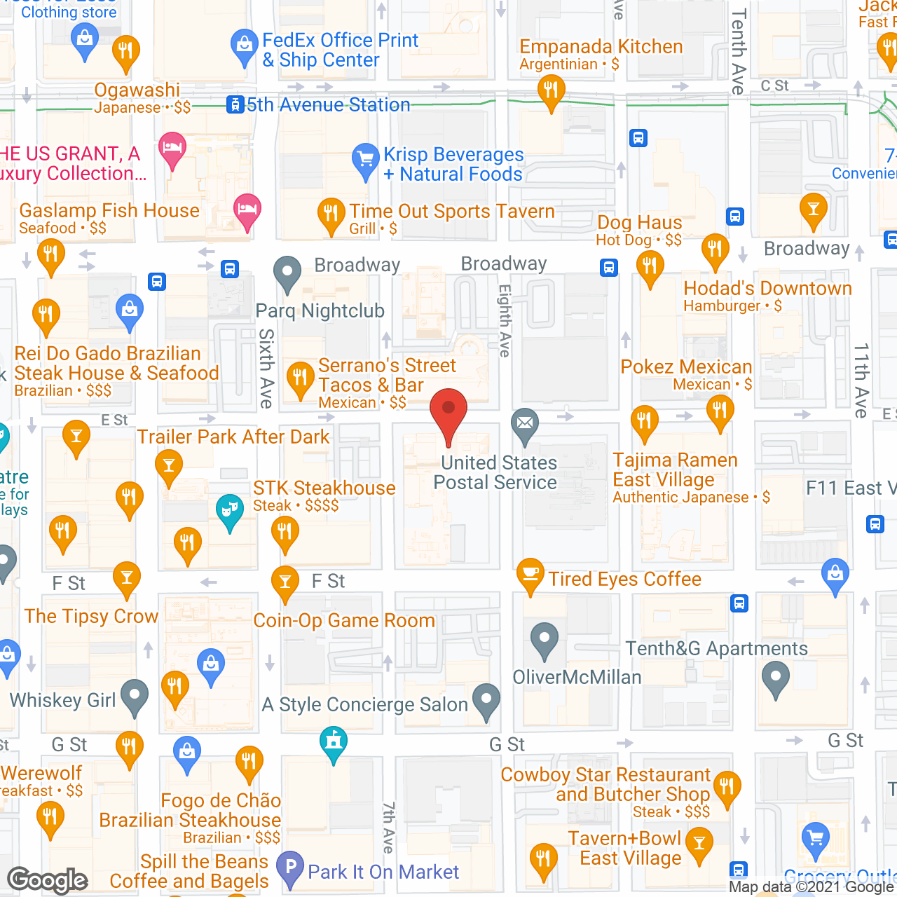 San Diego Silvercrest in google map