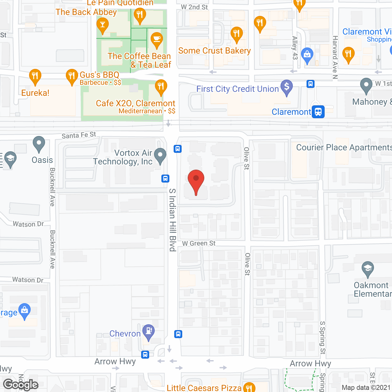 Claremont Villas in google map