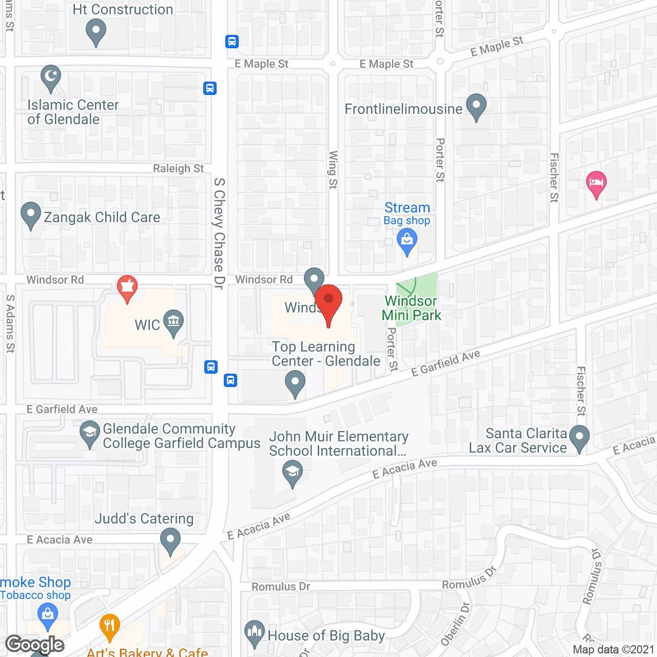Windsor in google map