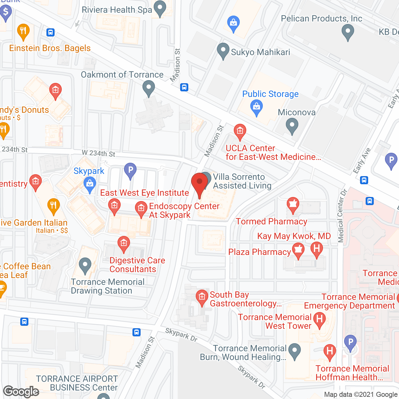 Villa Sorrento in google map