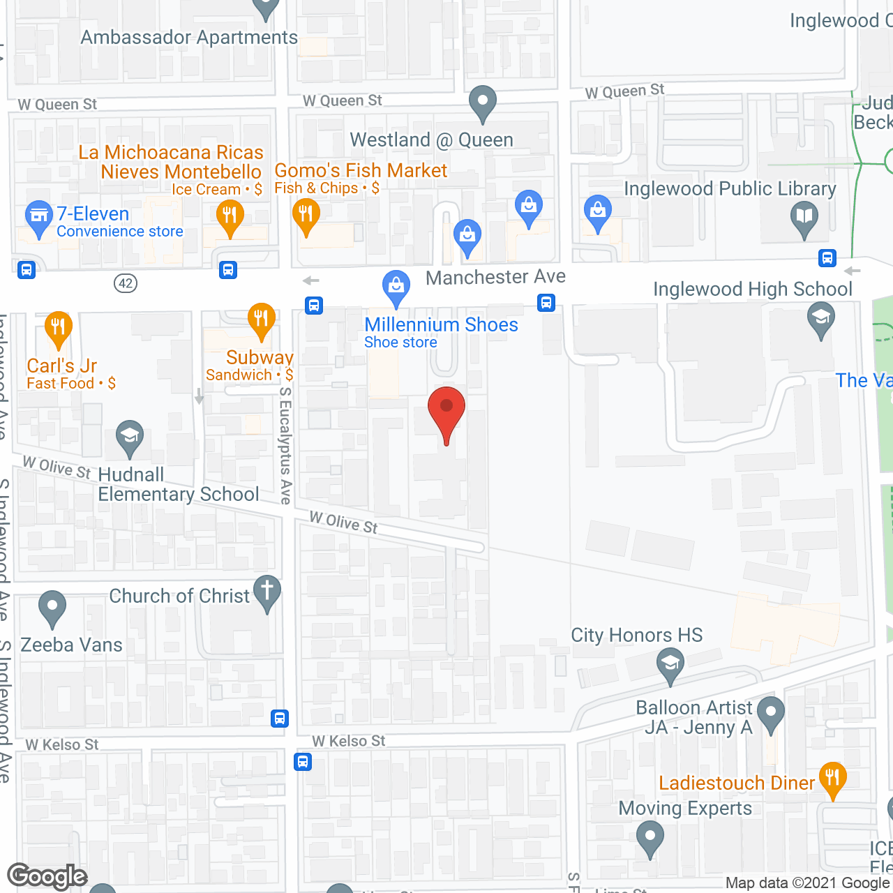 Westchester Villa in google map