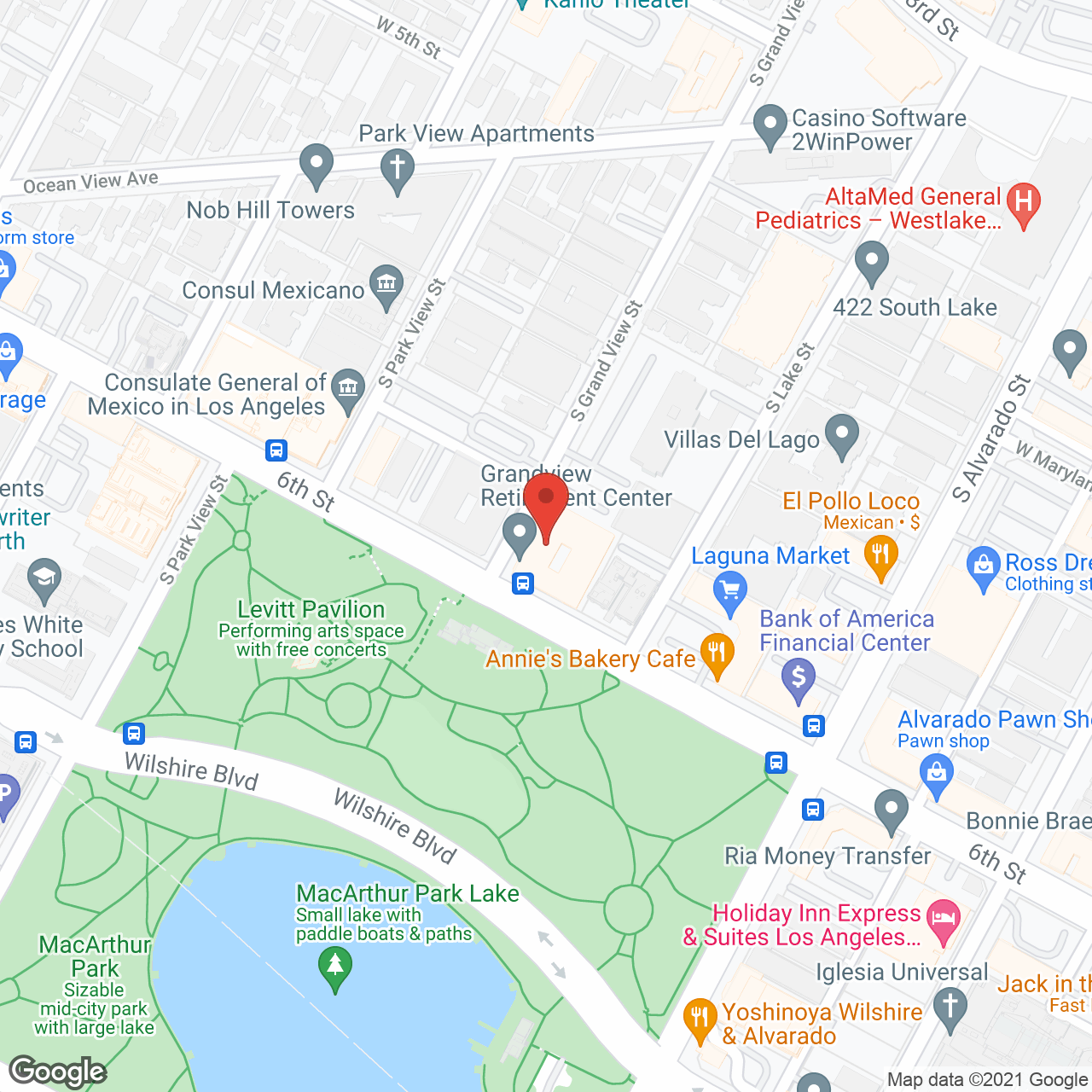 The Grandview in google map