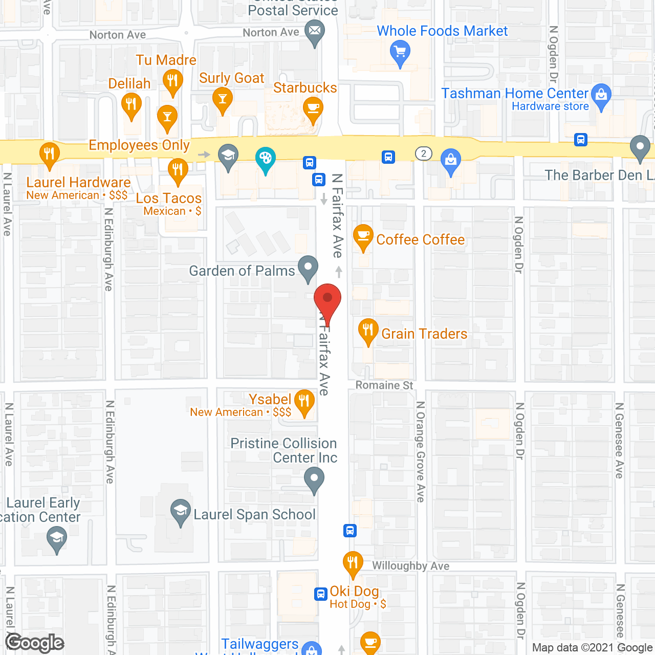 Garden of Palms in google map