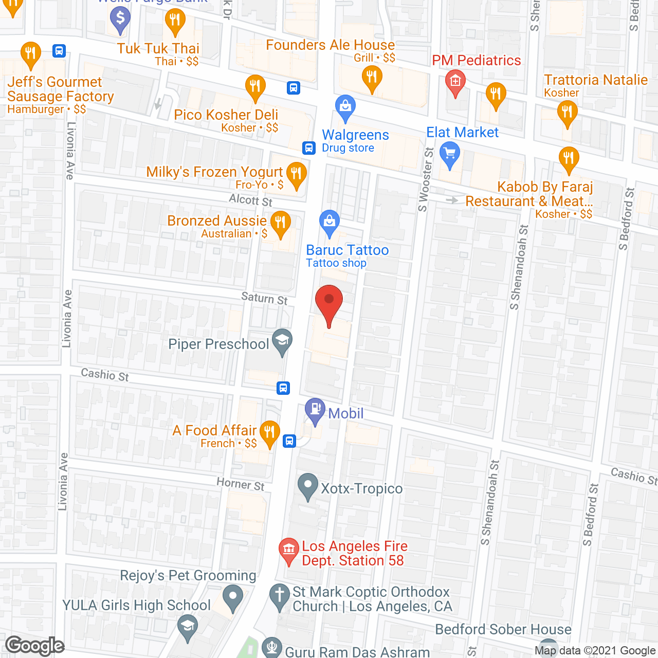 Beverly Hills Gardens in google map
