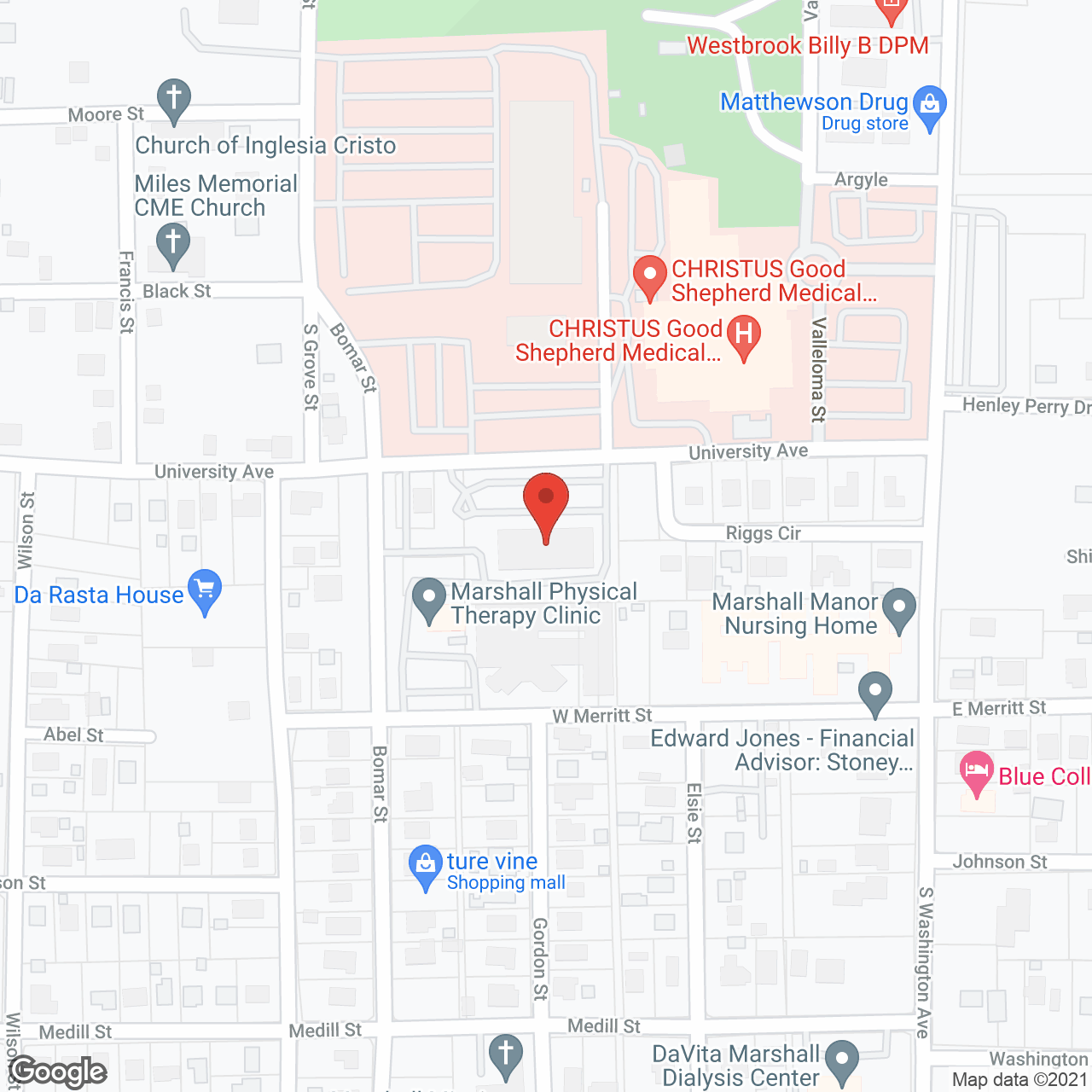 Jackson Healthcare Systems in google map