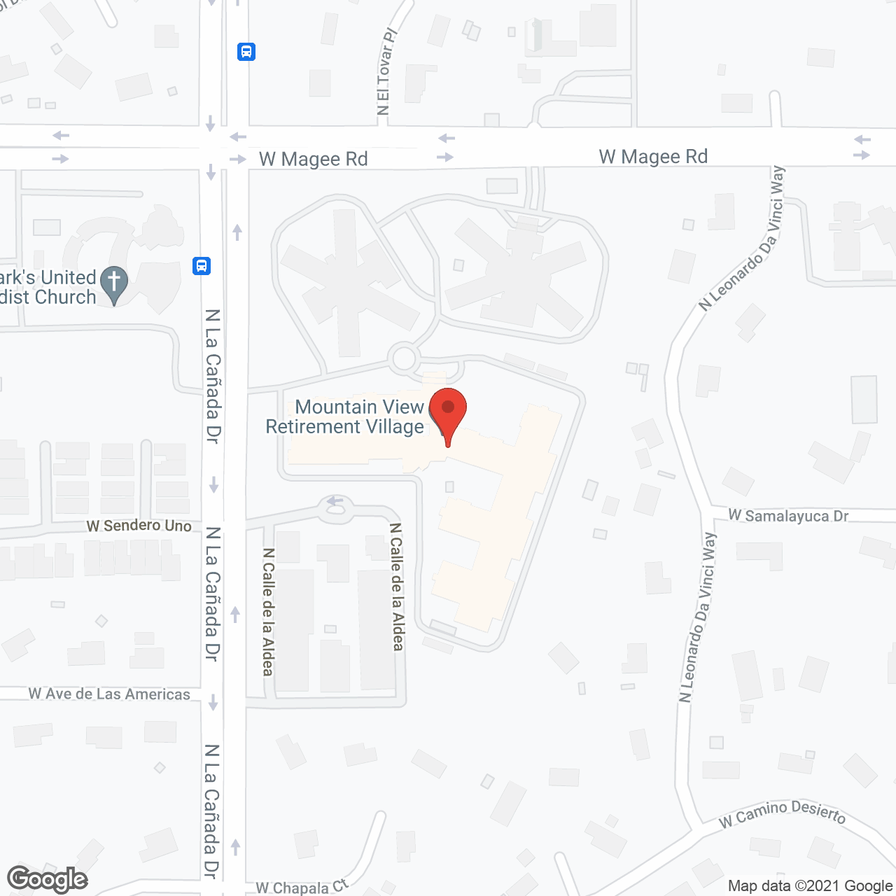 Mountain View Retirement Village in google map