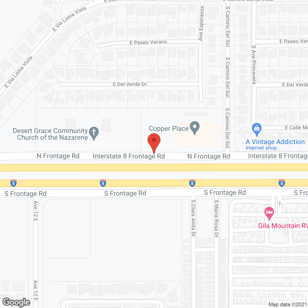 Copper Place in google map