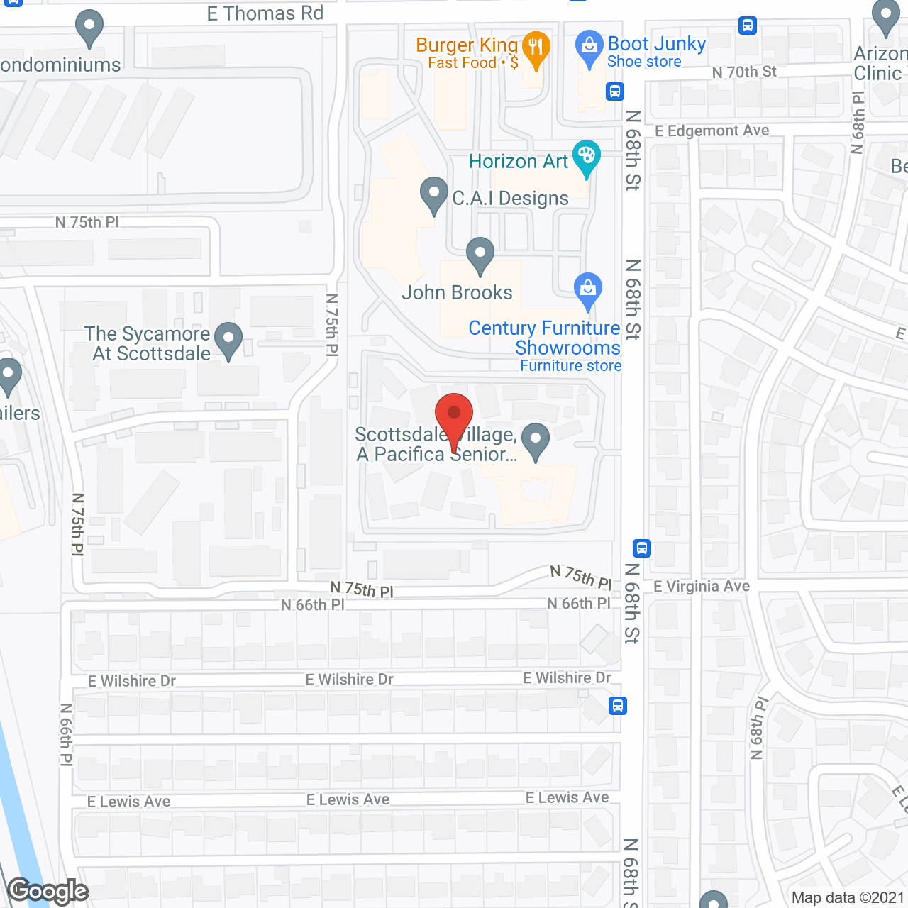 Scottsdale Village Square,  A Pacifica Senior Living Community in google map