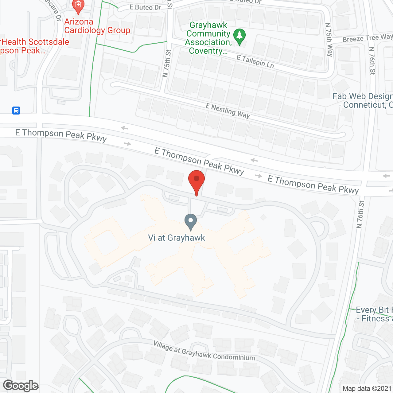 Vi at Grayhawk,  a Vi and Plaza Companies Community and CCRC in google map