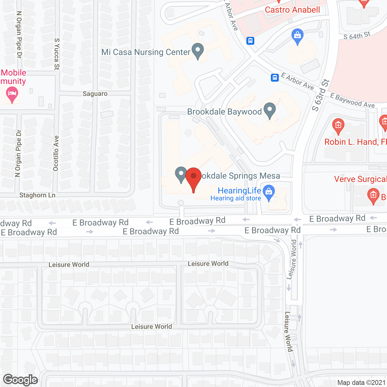 Brookdale Springs Mesa in google map