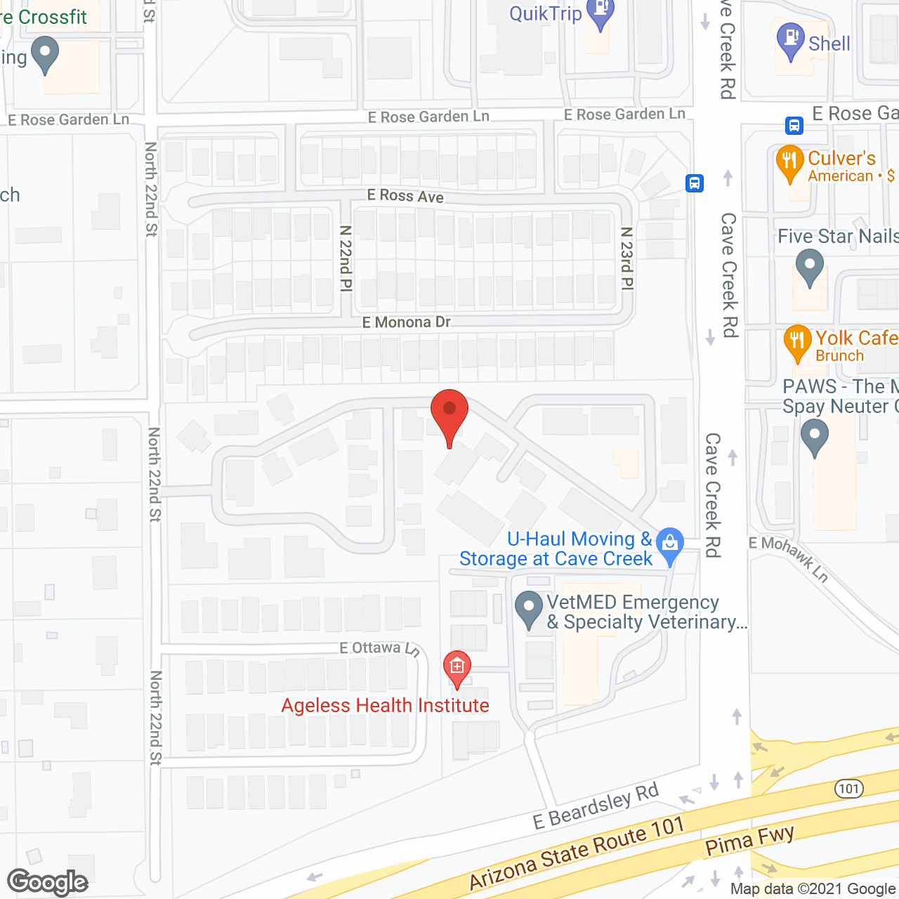 LifeStream at North Phoenix in google map