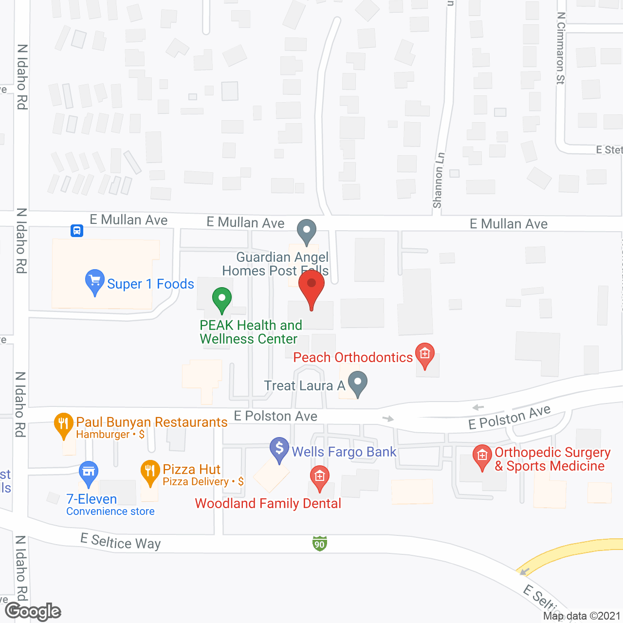 Guardian Angel Homes in google map