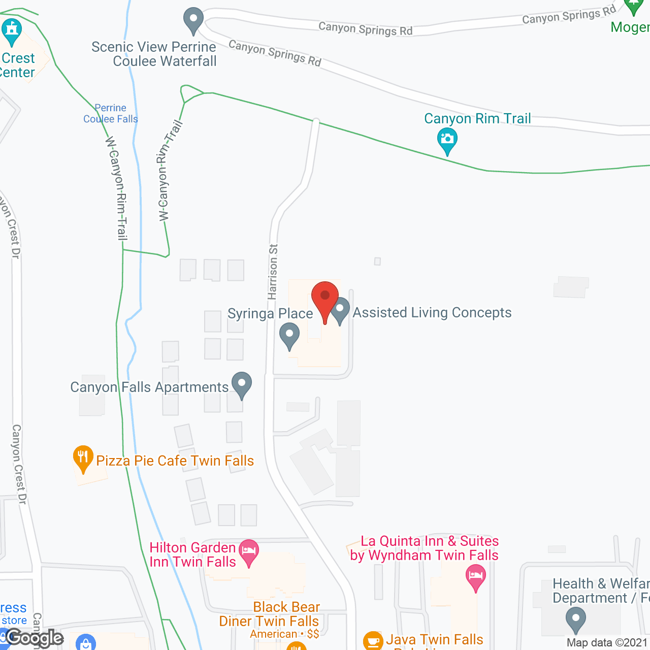 Syringa Place in google map