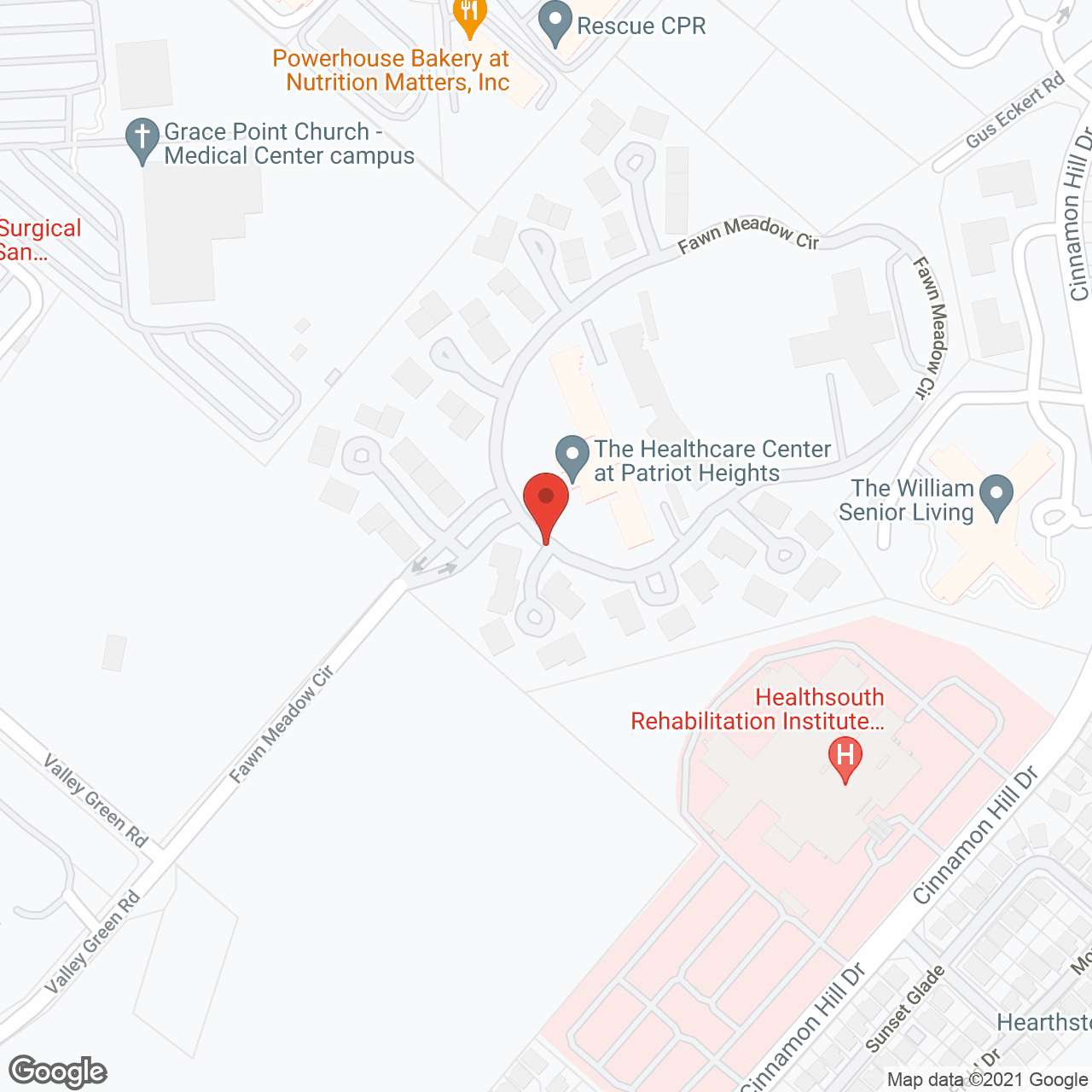 Patriot Heights in google map