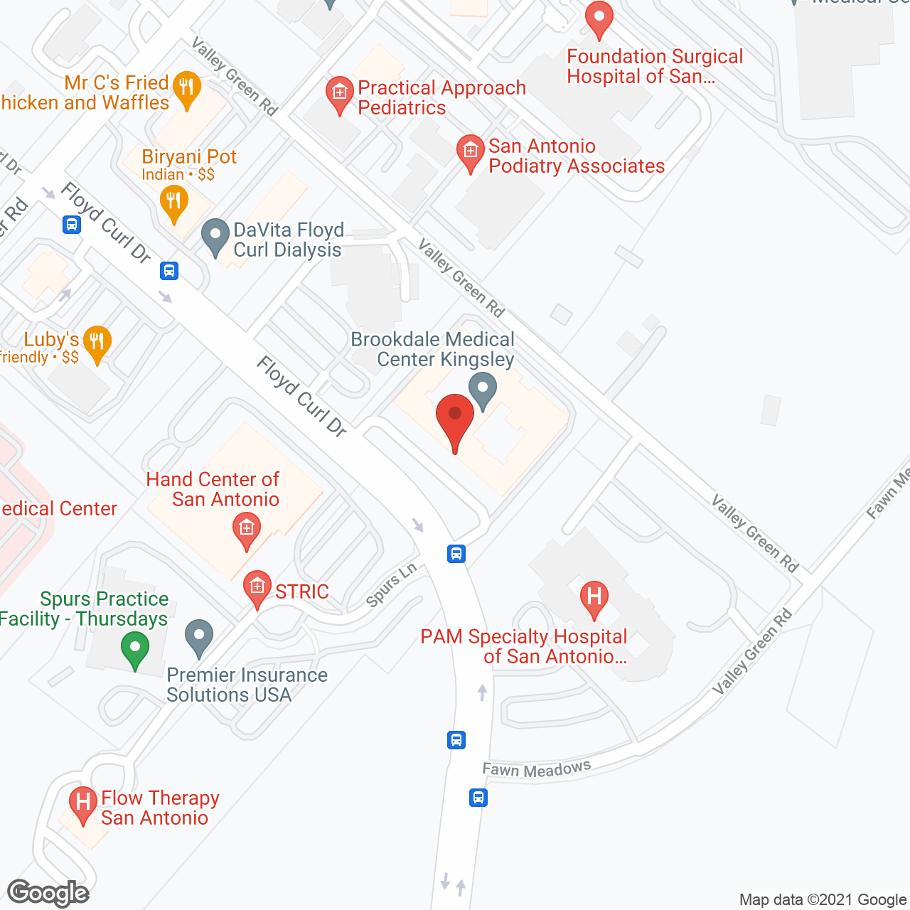 Kingsley Place at the Medical Center in google map