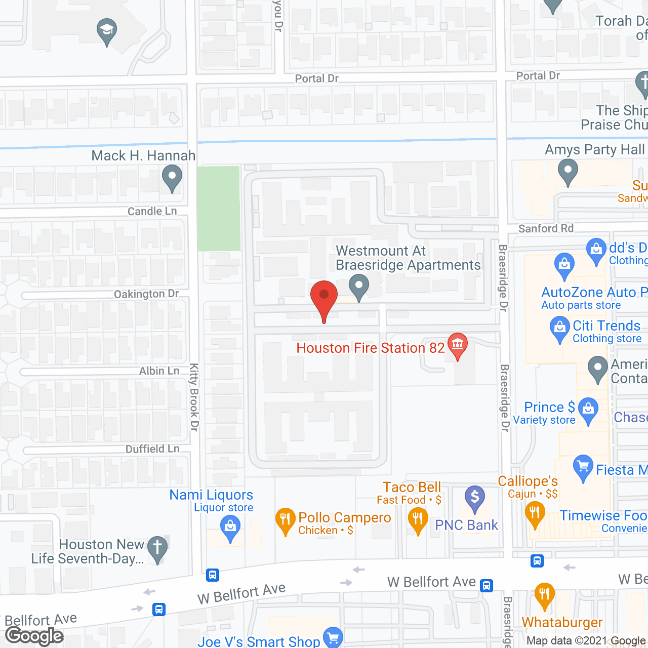 Braesridge Apartments in google map