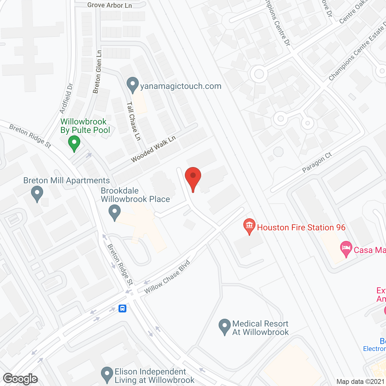 Brookdale Willowbrook Place in google map