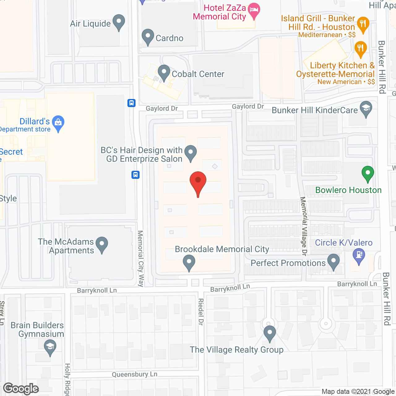 Brookdale Memorial City in google map