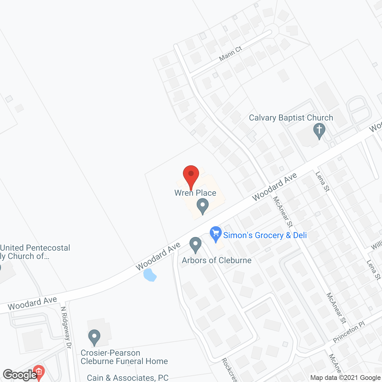 Wren Place in google map