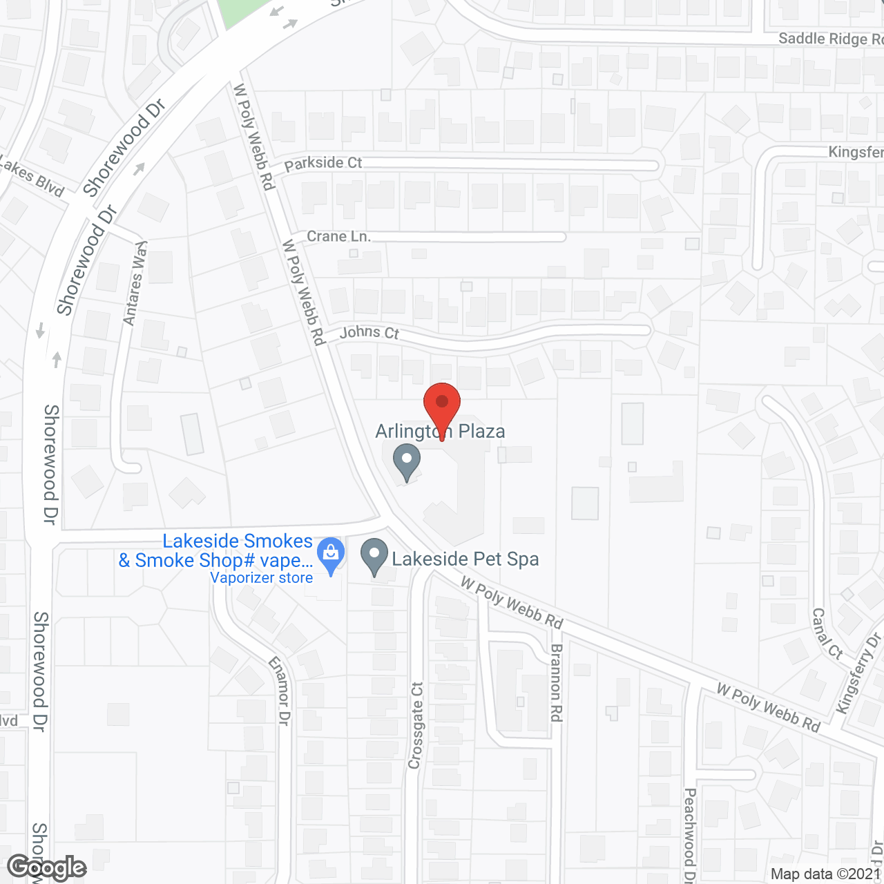Holiday Arlington Plaza in google map