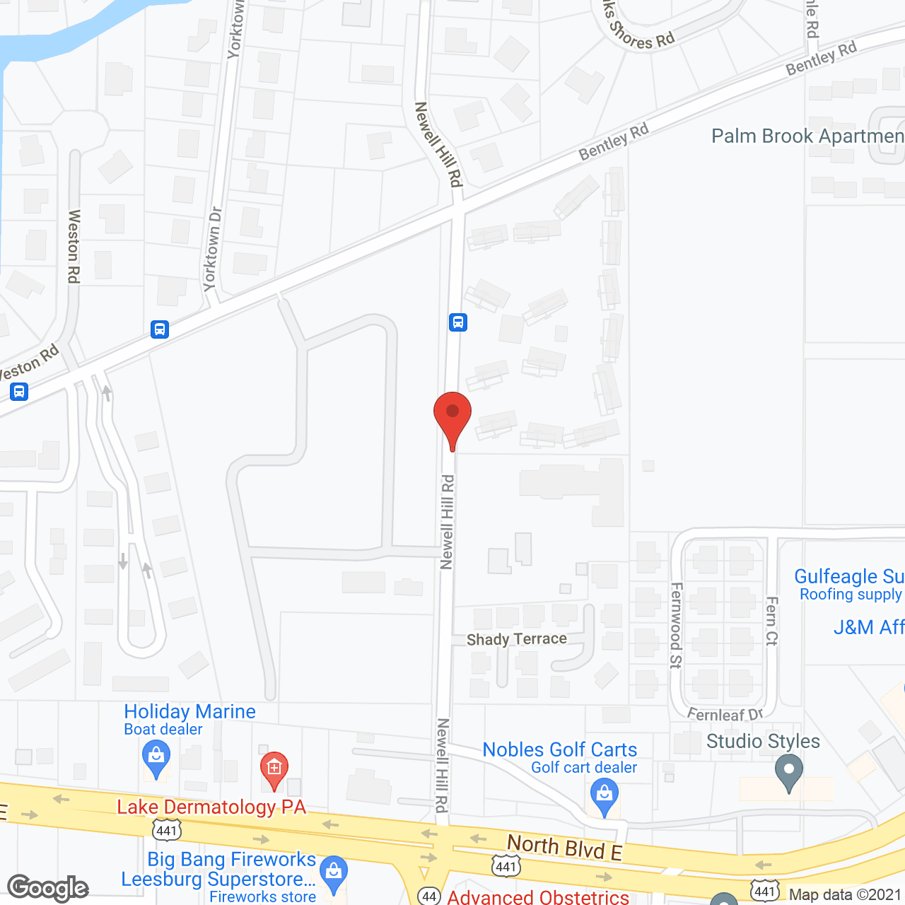 Mayfield Retirement Center in google map