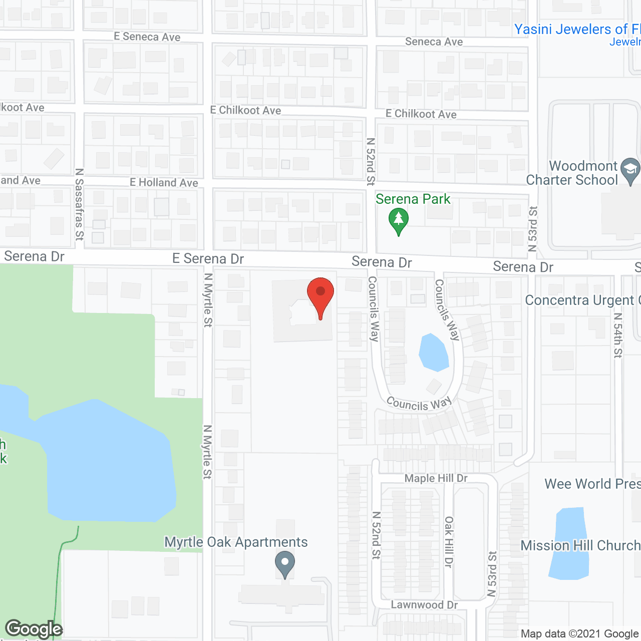 Palm Terrace Assisted Living Facility in google map