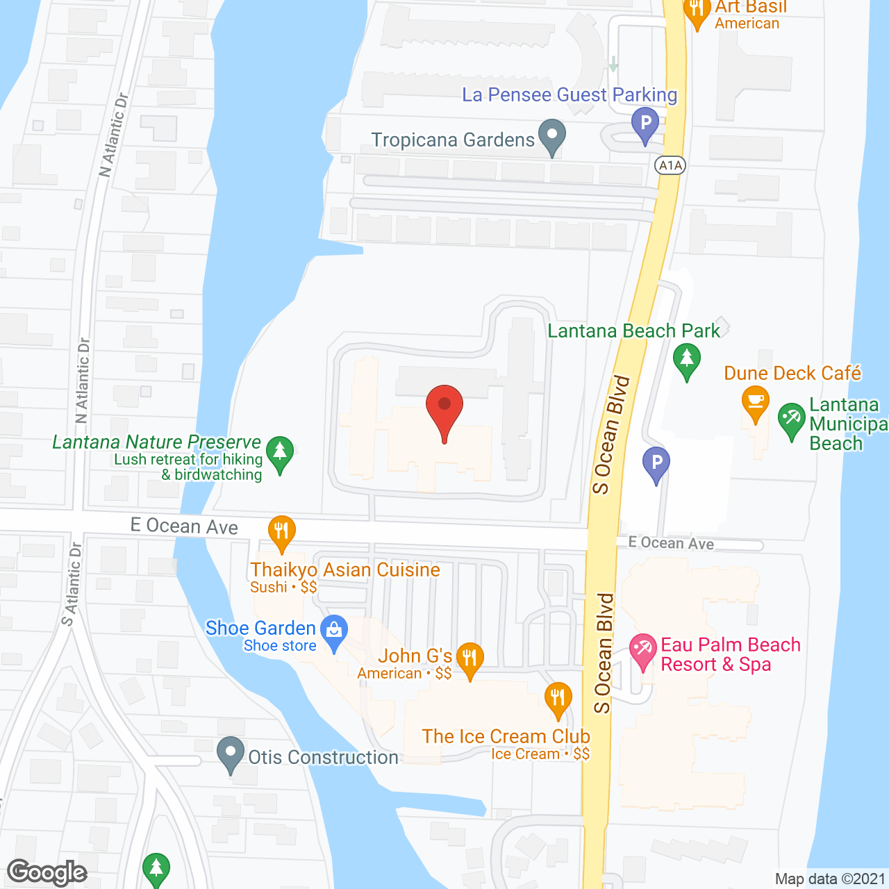 The Carlisle Palm Beach in google map