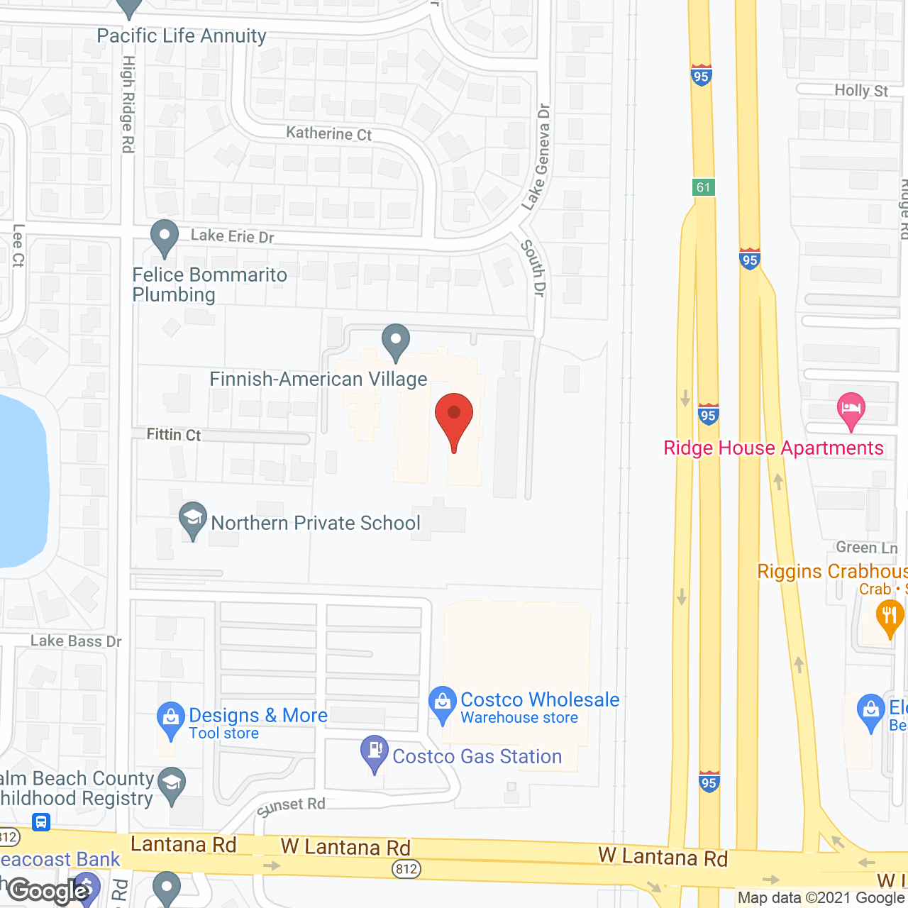 Finnish American Village in google map