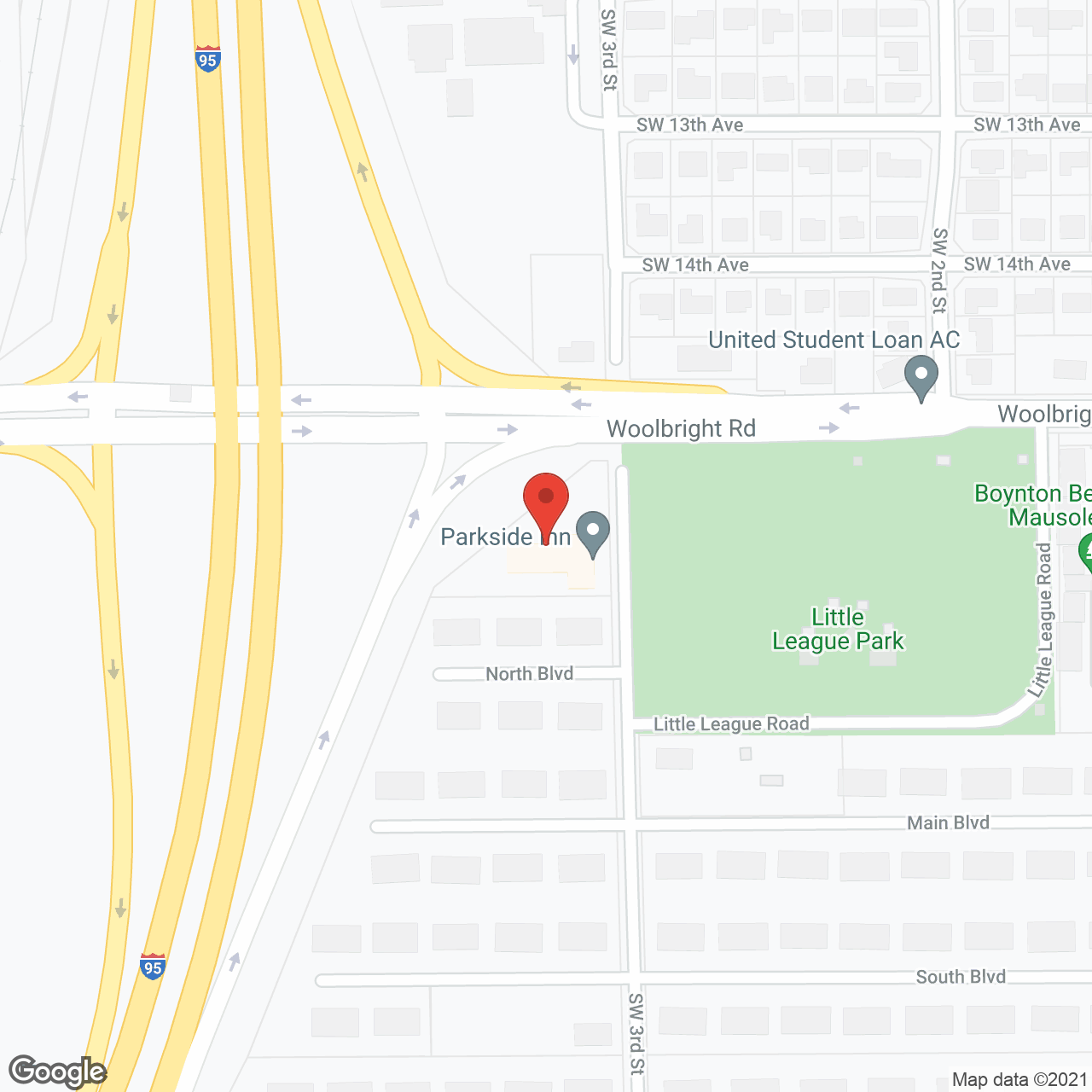 Parkside Inn in google map
