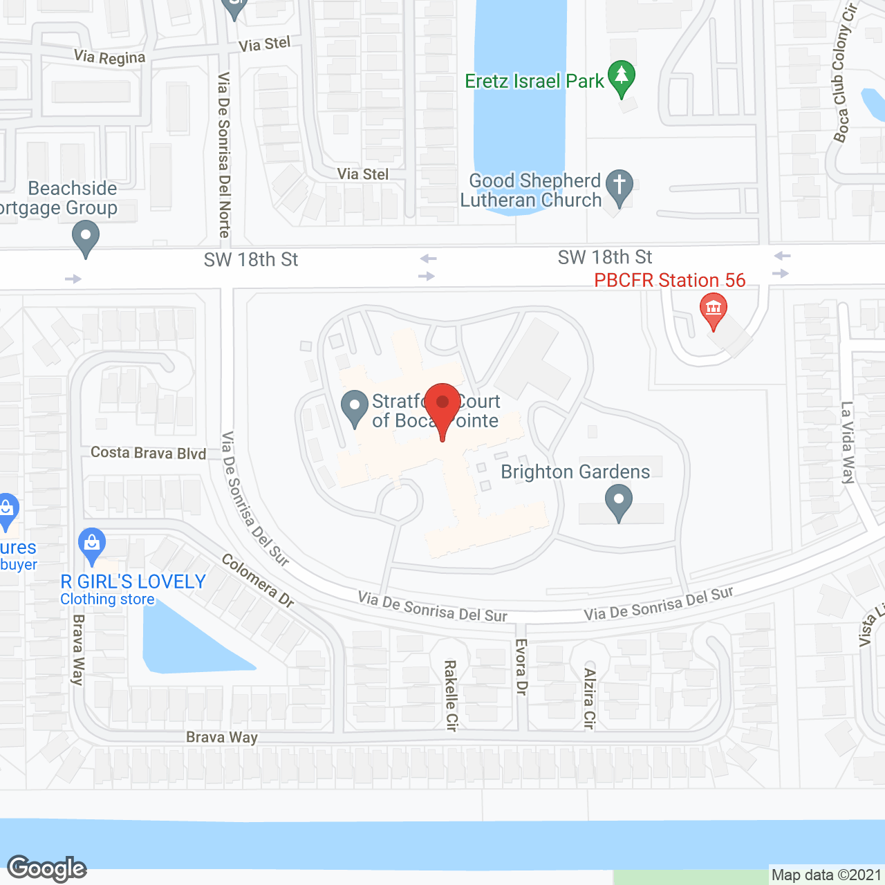 Stratford Court of Boca Pointe in google map