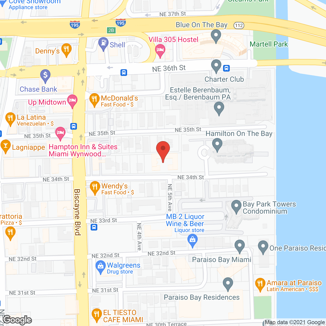 Bay Oaks in google map