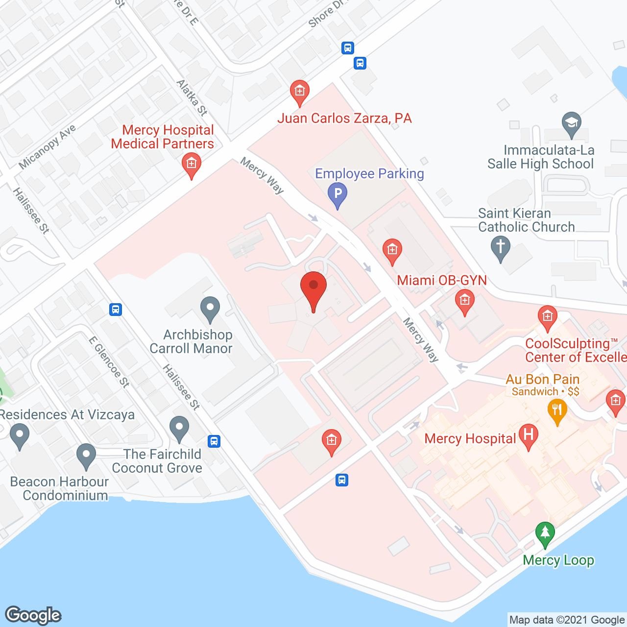 Nursing Center At Mercy in google map