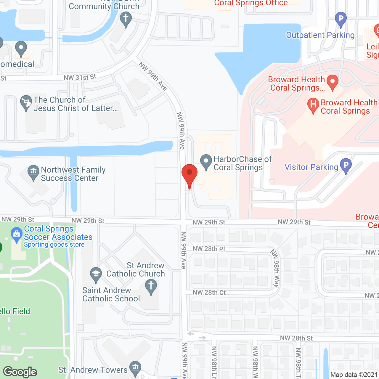 HarborChase of Coral Springs in google map