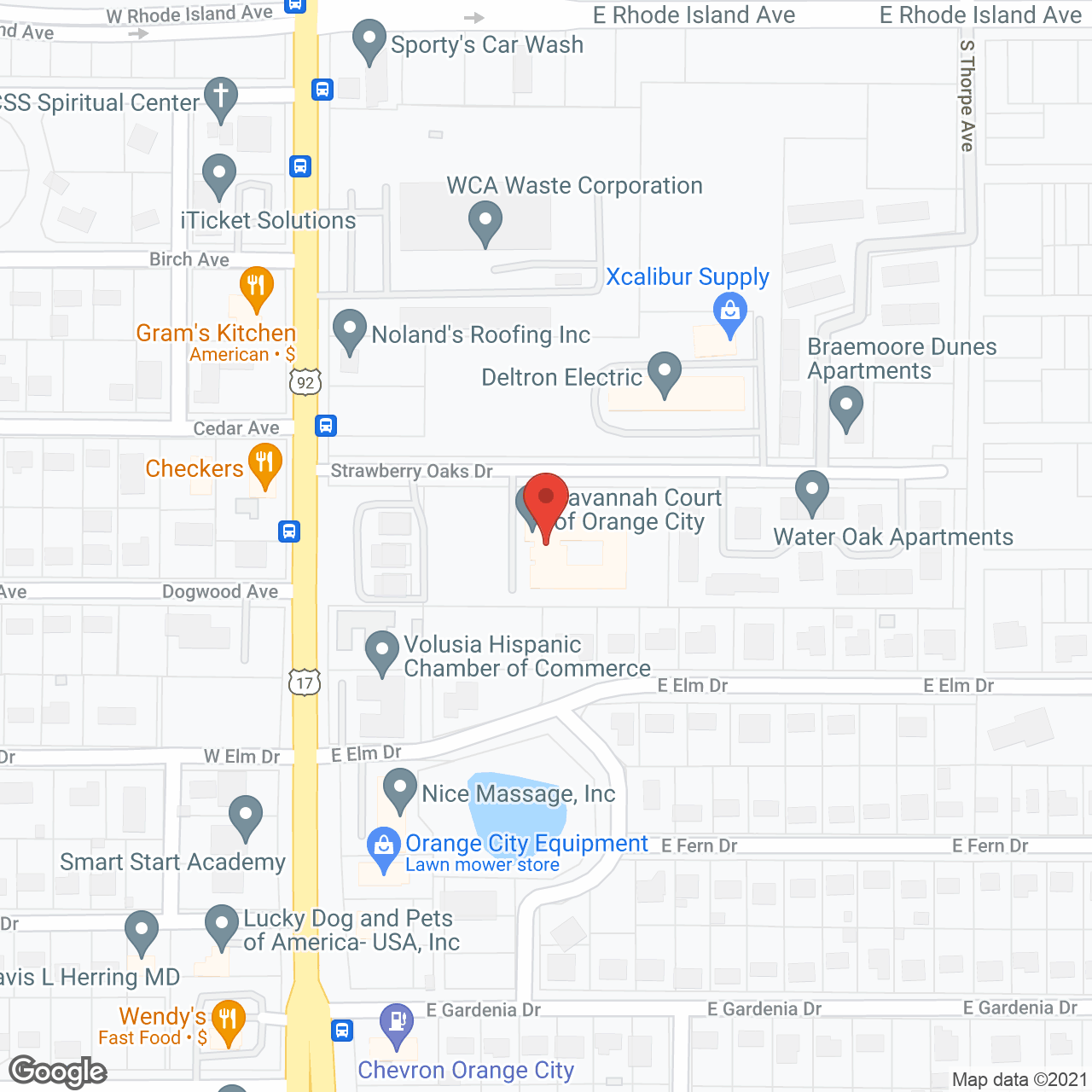 Savannah Court of Orange City in google map