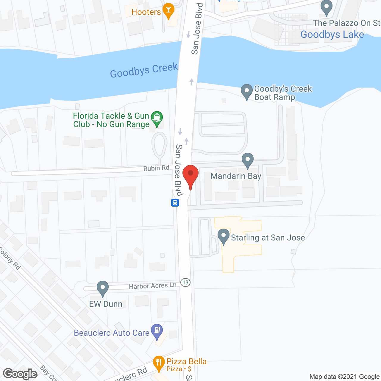 Starling at San Jose in google map
