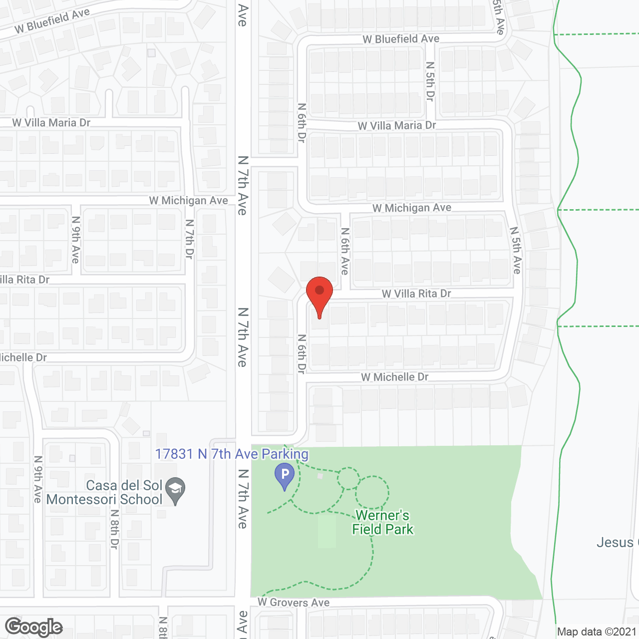 Adrian's Assisted Living in google map