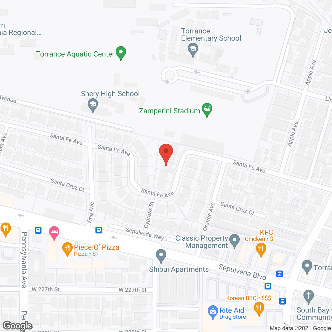 Santa Fe Home Care II in google map