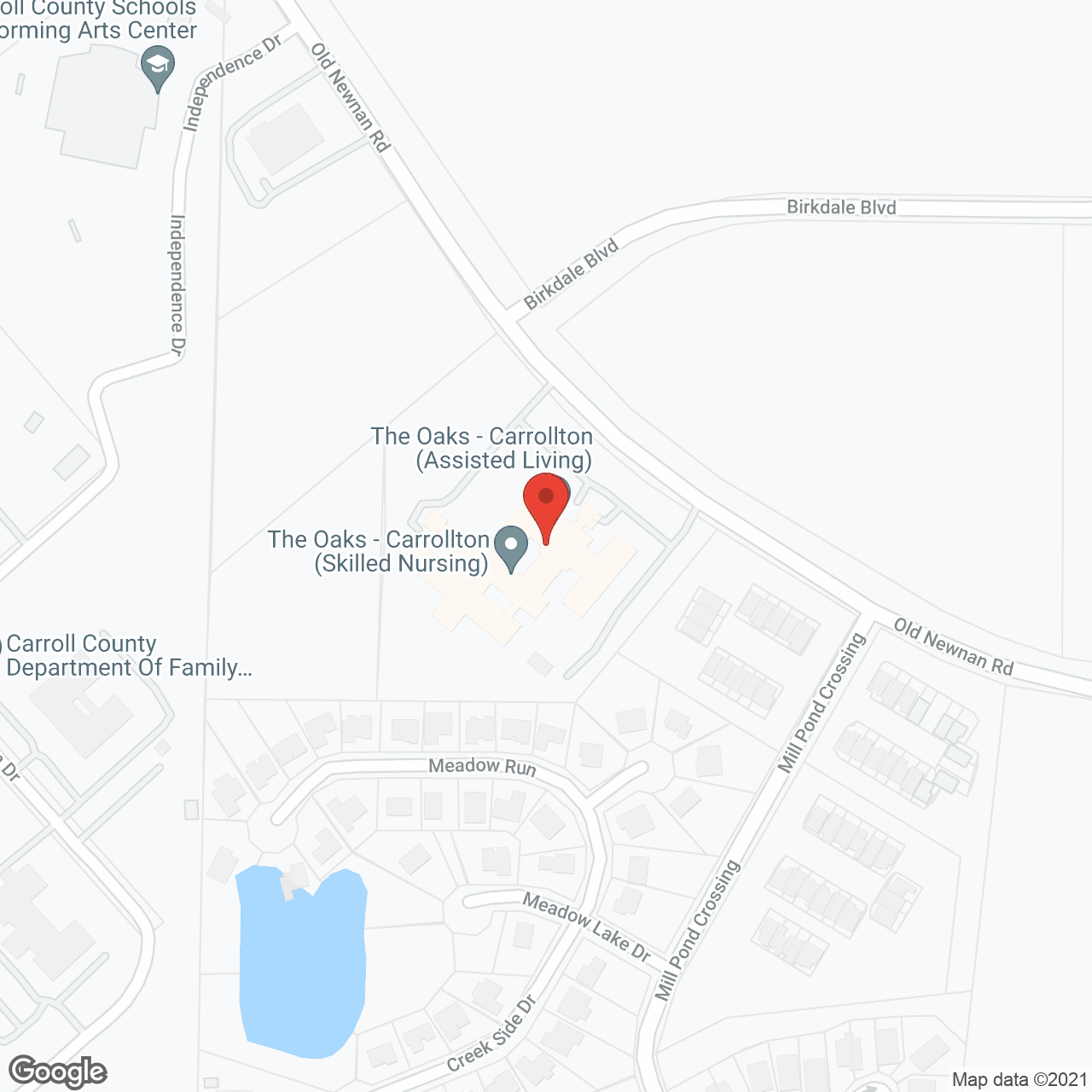 The Oaks - Carrollton in google map