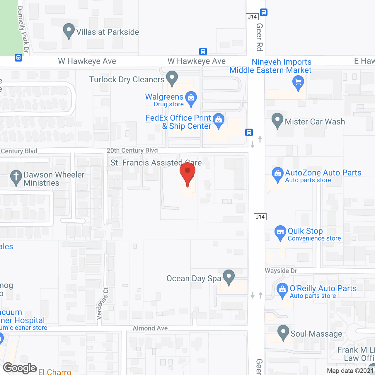 St. Francis Assisted Care in google map