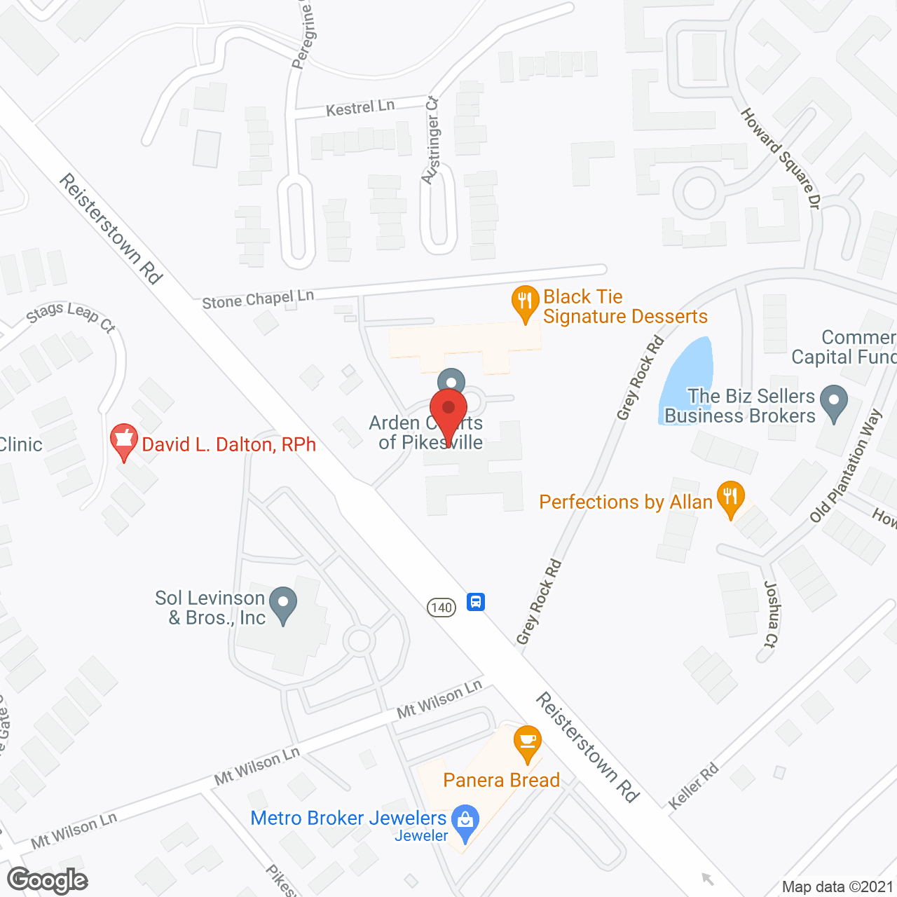 Arden Courts A ProMedica Memory Care Community in Pikesville in google map