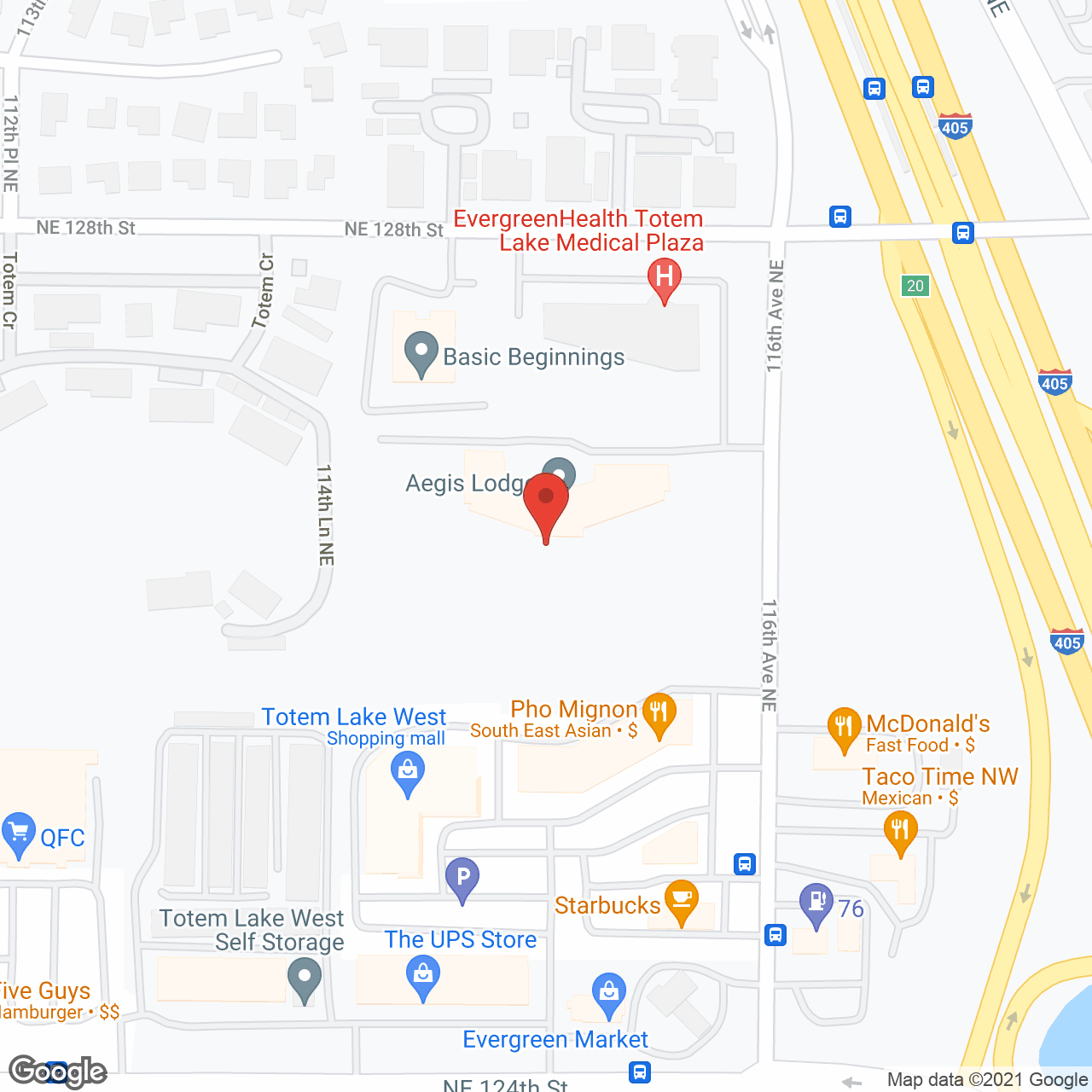Aegis Lodge in google map