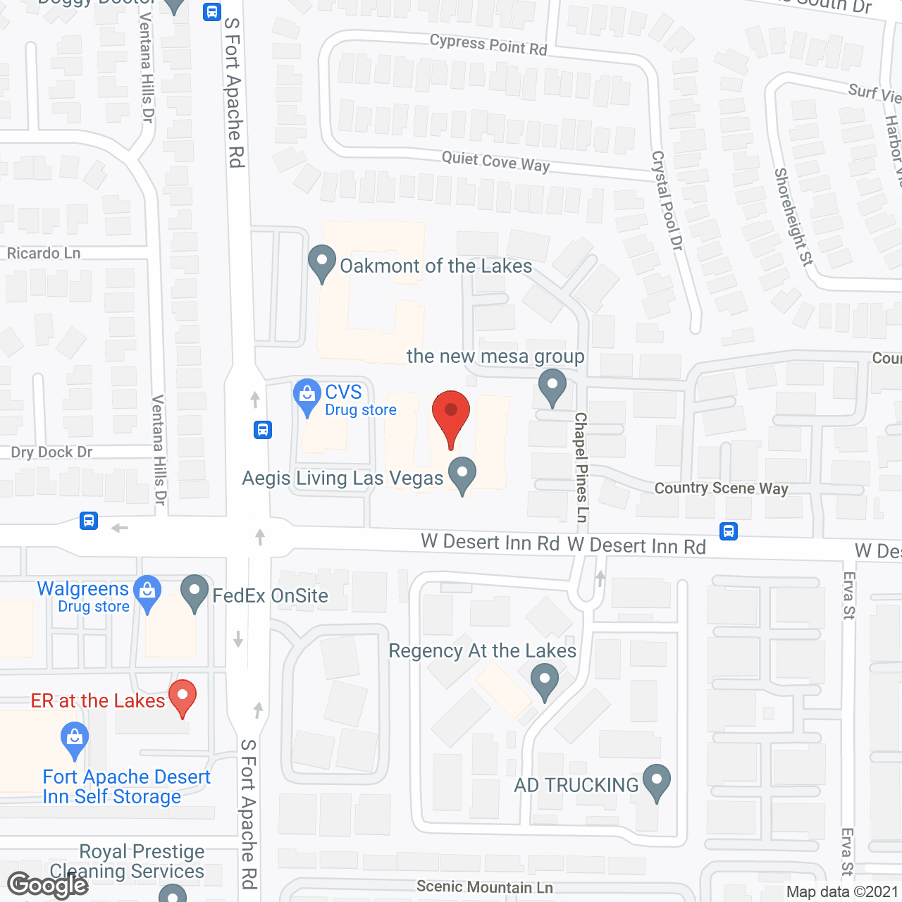 Aegis Living of Las Vegas in google map