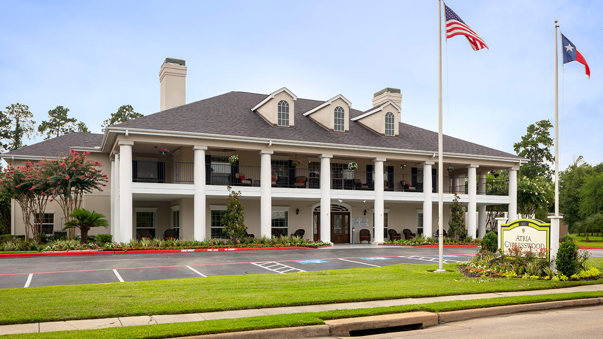 Novellus Cypresswood Assisted Living and Memory Care community exterior