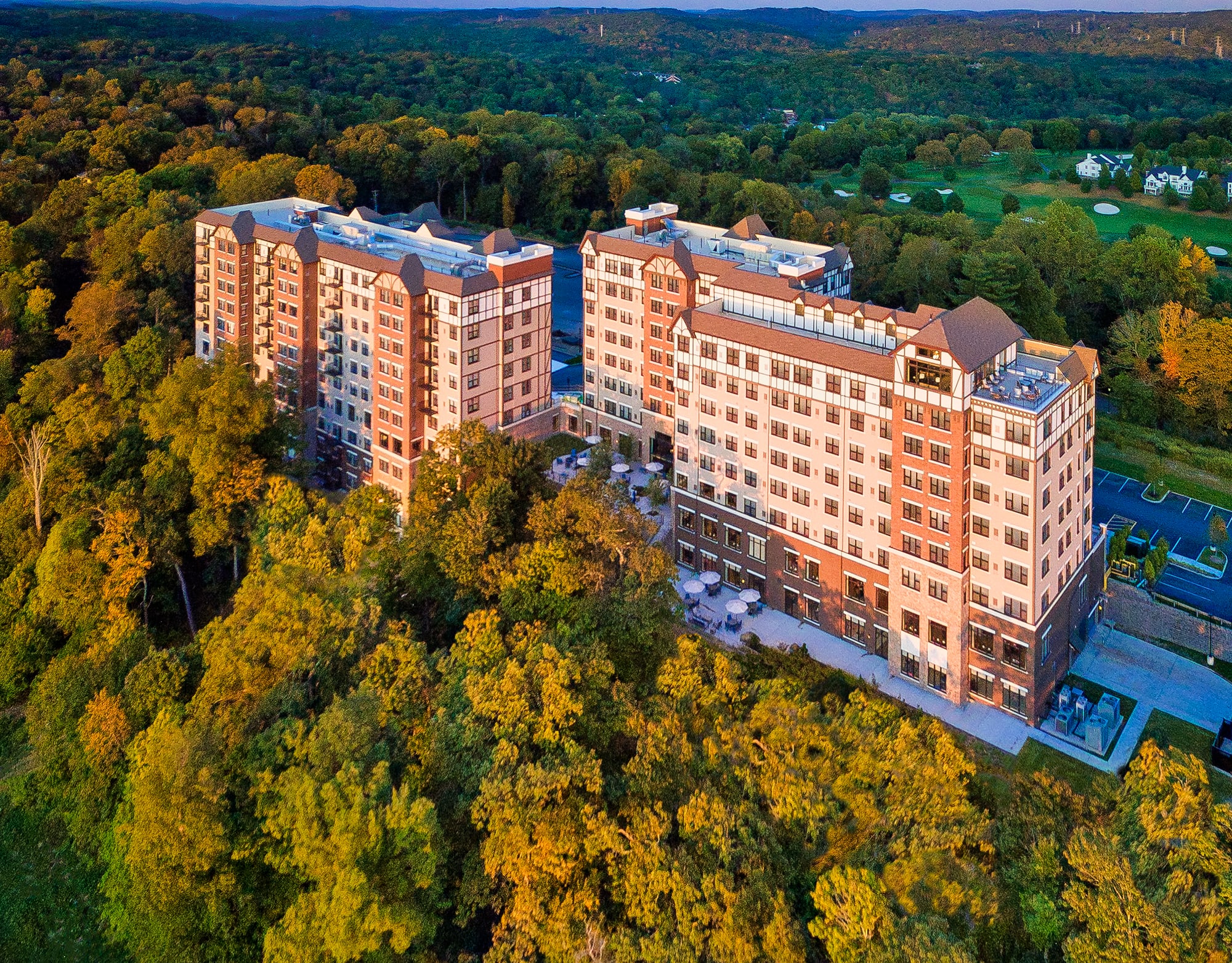 The Club at Briarcliff Manor aerial view of community